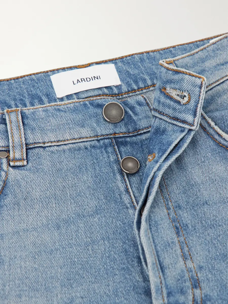 Lardini Straight-Leg Washed Jeans - Men | Thumbnail 6 Lardini Straight-Leg Washed Jeans - Men | Thumbnail 6