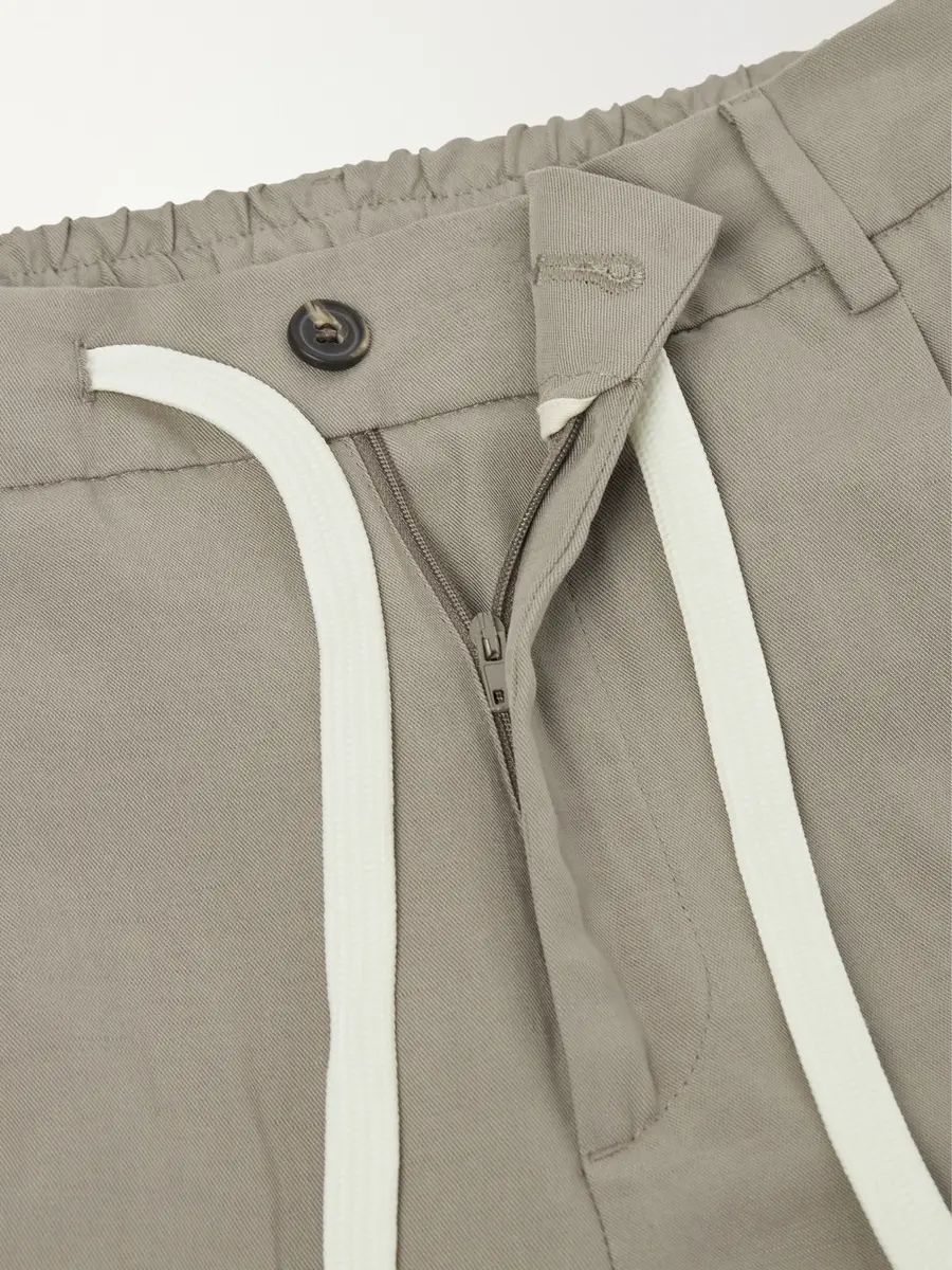 ELEVENTY Straight-Leg Lyocell and Linen-Blend Trousers - Men | Thumbnail 6 ELEVENTY Straight-Leg Lyocell and Linen-Blend Trousers - Men | Thumbnail 6