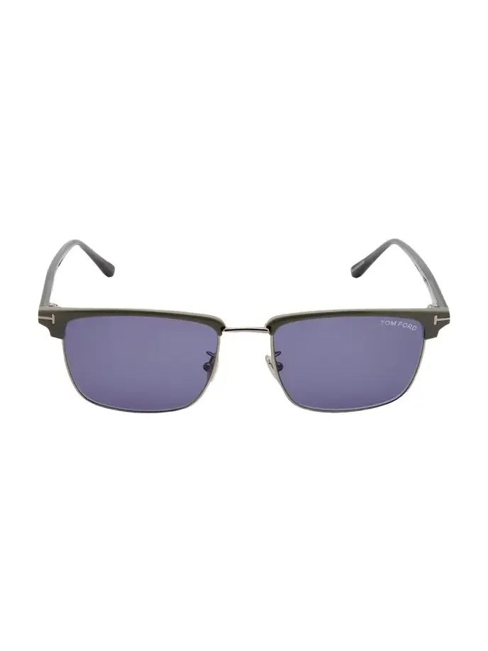 Men's FT0997-Hudson Half-Rim Square Sunglasses Men's FT0997-Hudson Half-Rim Square Sunglasses