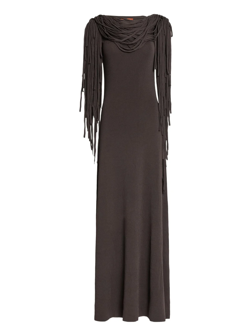 Altuzarra Chaney Fringe Cowl-Neck Gown