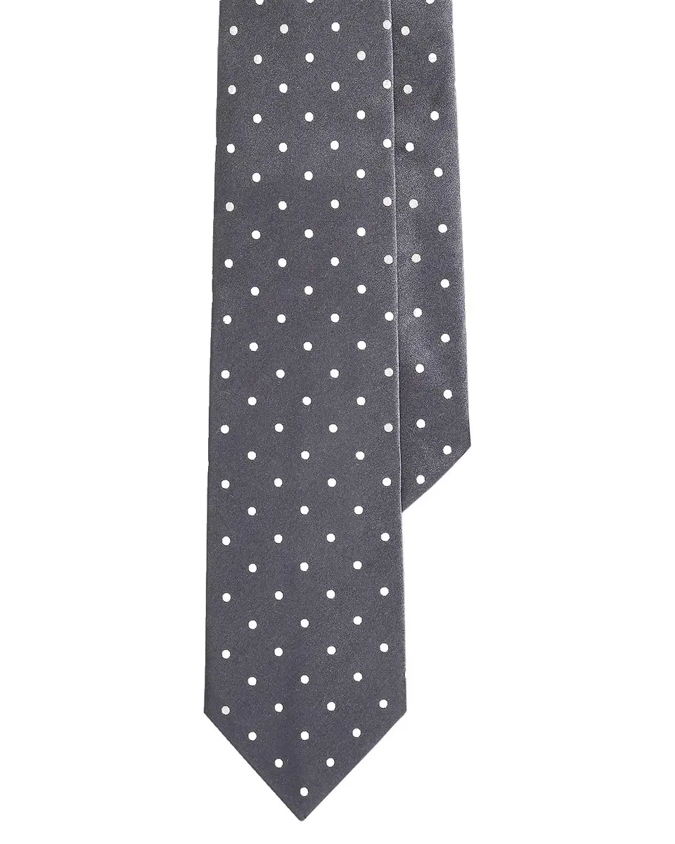 Ralph Lauren Purple Label Men's Polka-Dot Silk Satin Tie | Thumbnail 3 Ralph Lauren Purple Label Men's Polka-Dot Silk Satin Tie | Thumbnail 3