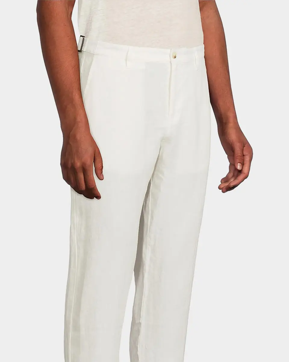 Onia Men's Linen Flat-Front Trousers | Thumbnail 5 Onia Men's Linen Flat-Front Trousers | Thumbnail 5