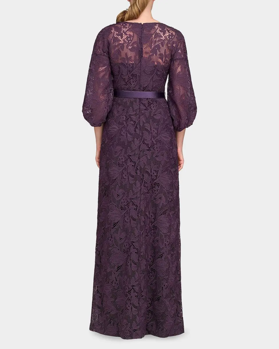 Kay Unger New York Delaney Lace A-Line Gown | Thumbnail 3 Kay Unger New York Delaney Lace A-Line Gown | Thumbnail 3
