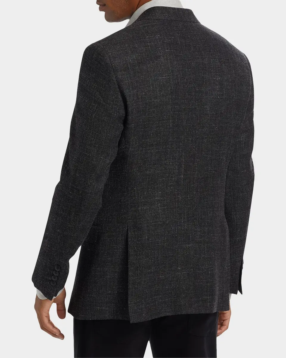 Emporio Armani Men's Virgin Wool-Blend Blazer | Thumbnail 3 Emporio Armani Men's Virgin Wool-Blend Blazer | Thumbnail 3