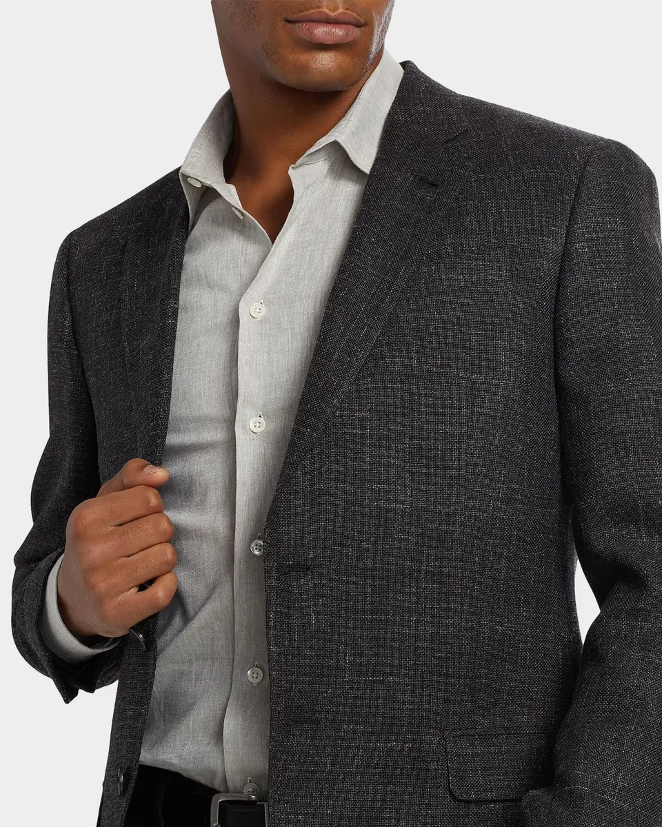 Emporio Armani Men's Virgin Wool-Blend Blazer | Thumbnail 5 Emporio Armani Men's Virgin Wool-Blend Blazer | Thumbnail 5
