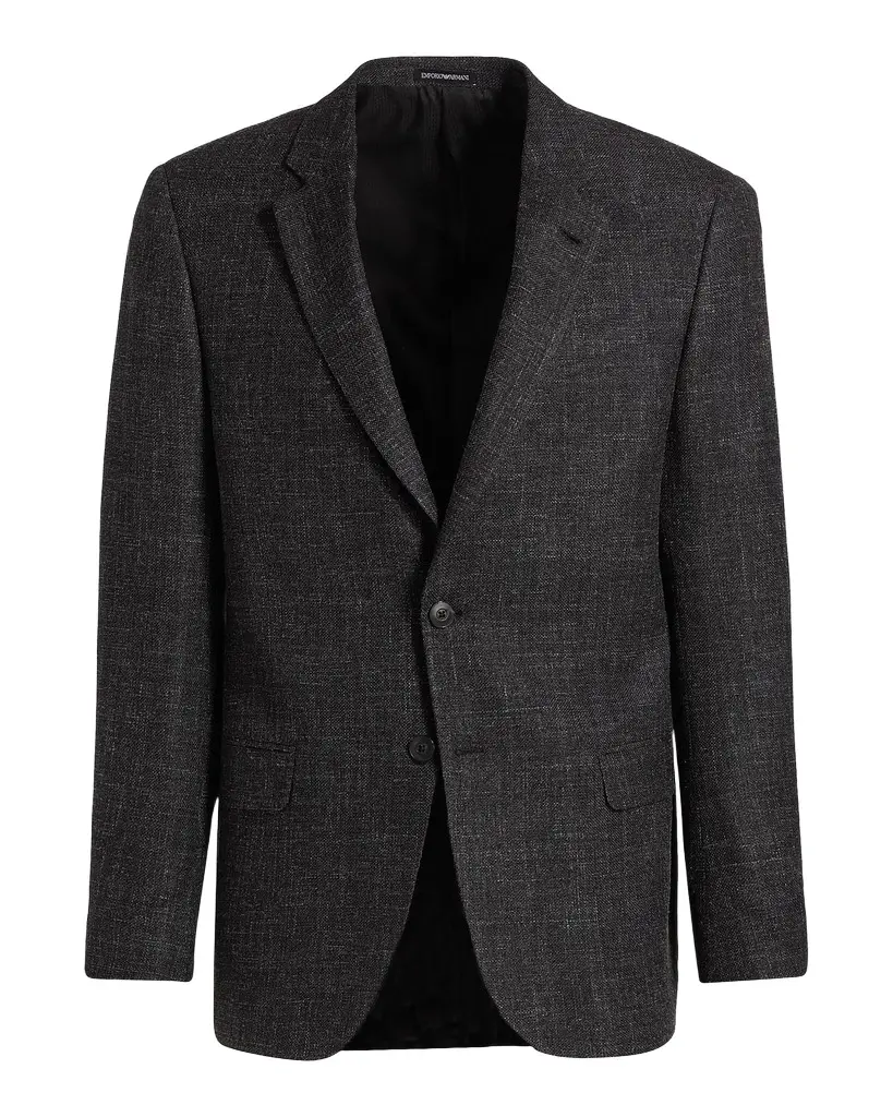 Men's Virgin Wool-Blend Blazer Men's Virgin Wool-Blend Blazer
