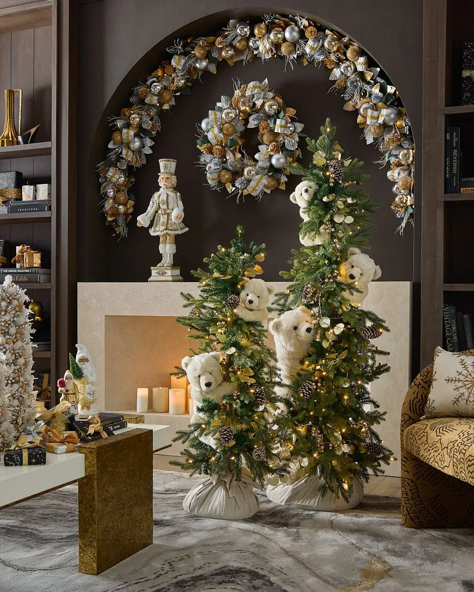 Ditz Designs All That Sparkles Polar Trio Tree, 72" | Thumbnail 2