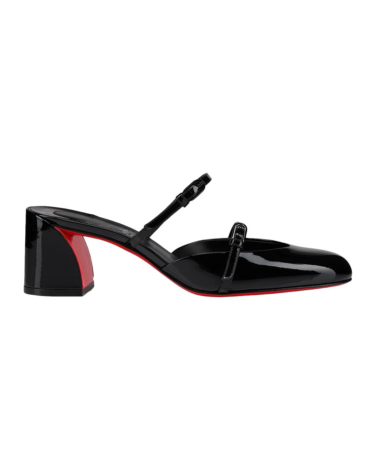 Christian Louboutin 55mm Jane Nina Patent Leather Mary Jane Mule Pumps