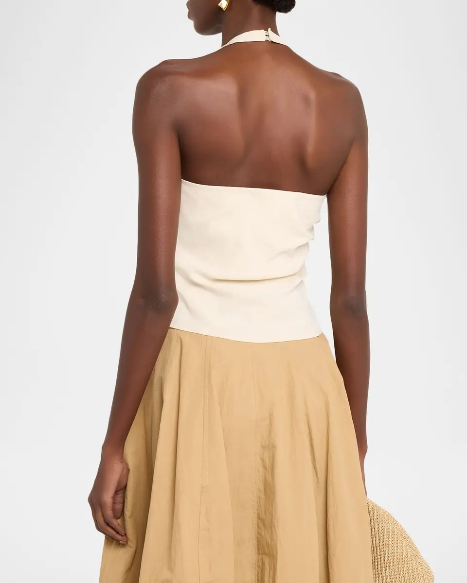 A.L.C. Sylvie Linen-Blend Halter Top | Thumbnail 3 A.L.C. Sylvie Linen-Blend Halter Top | Thumbnail 3