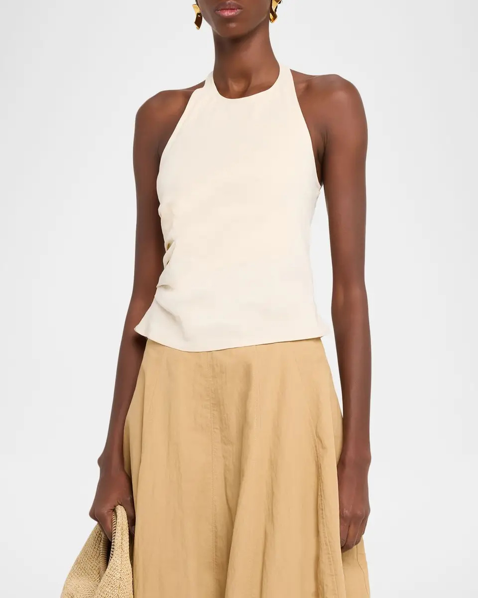 A.L.C. Sylvie Linen-Blend Halter Top | Thumbnail 4 A.L.C. Sylvie Linen-Blend Halter Top | Thumbnail 4