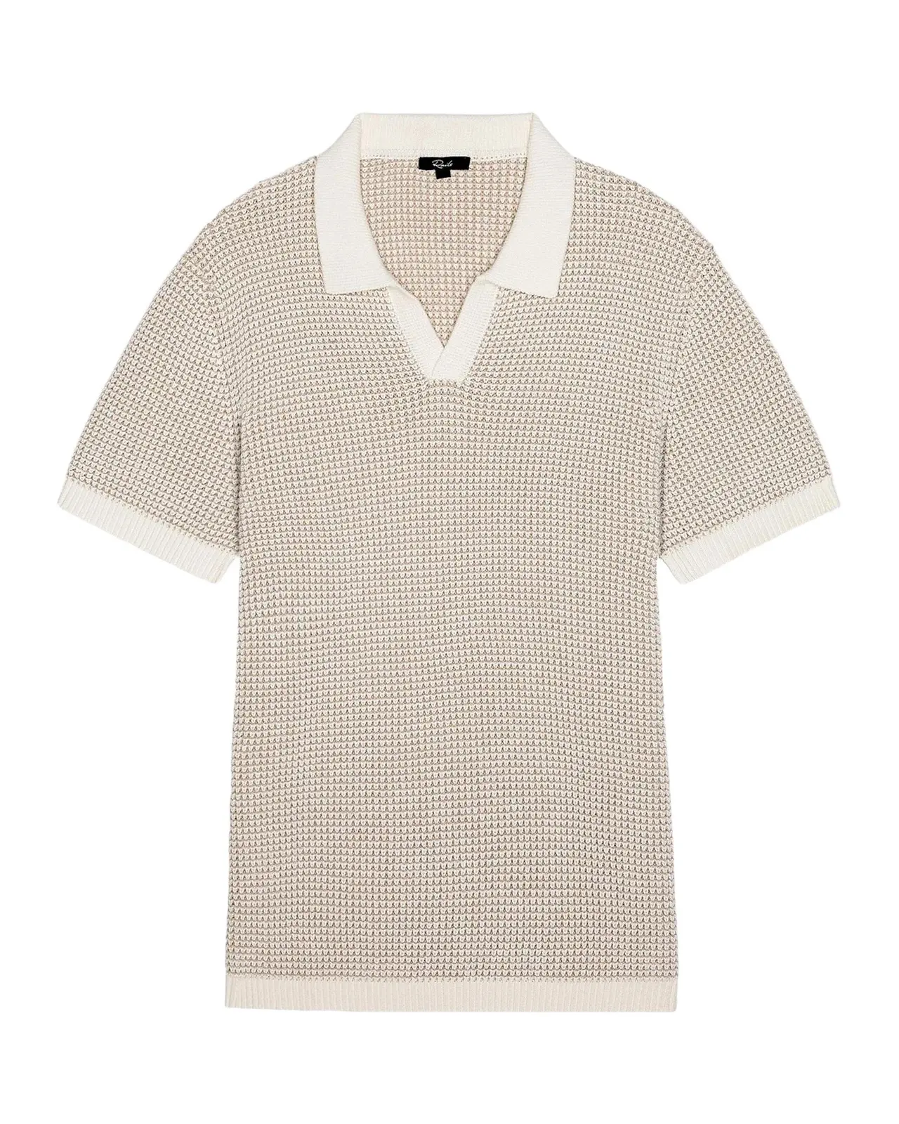 Men's Pearson Cotton-Cashmere Johnny Collar Polo Shirt Men's Pearson Cotton-Cashmere Johnny Collar Polo Shirt