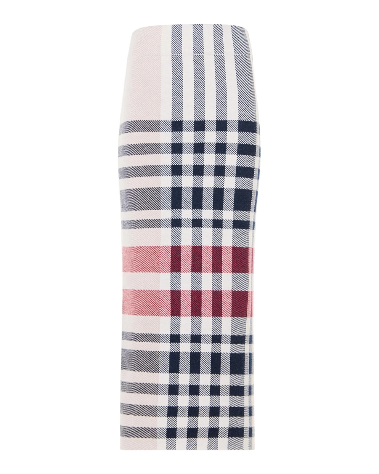 Check Knit Midi Tube Skirt Check Knit Midi Tube Skirt