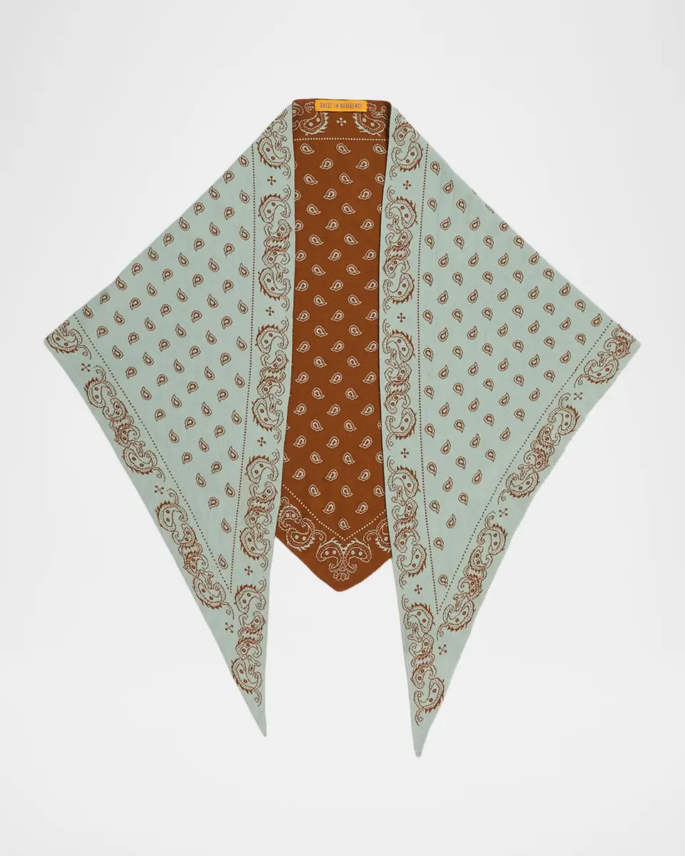 Guest In Residence The Wild Rag Silk-Blend Scarf | Thumbnail 5 Guest In Residence The Wild Rag Silk-Blend Scarf | Thumbnail 5