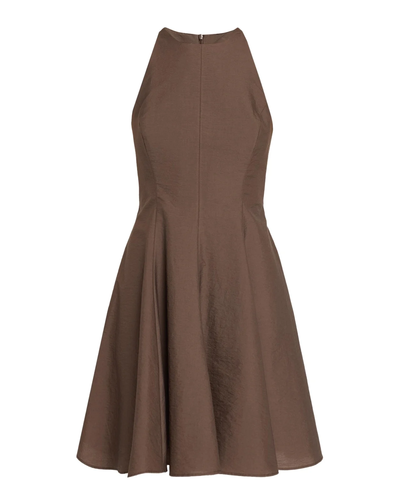 Brunello Cucinelli Sleeveless Cotton-Blend Fit-And-Flare Mini Dress