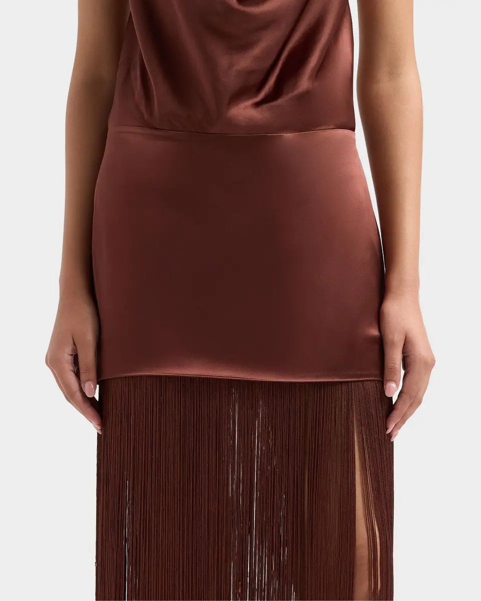 Retrofête Cyrelle Cowl Fringe Maxi Dress | Thumbnail 5 Retrofête Cyrelle Cowl Fringe Maxi Dress | Thumbnail 5
