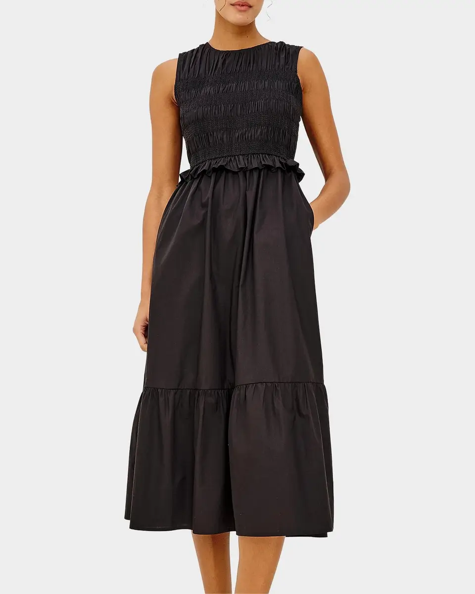 Rails Rialto Cotton Smocked Midi Dress | Thumbnail 4