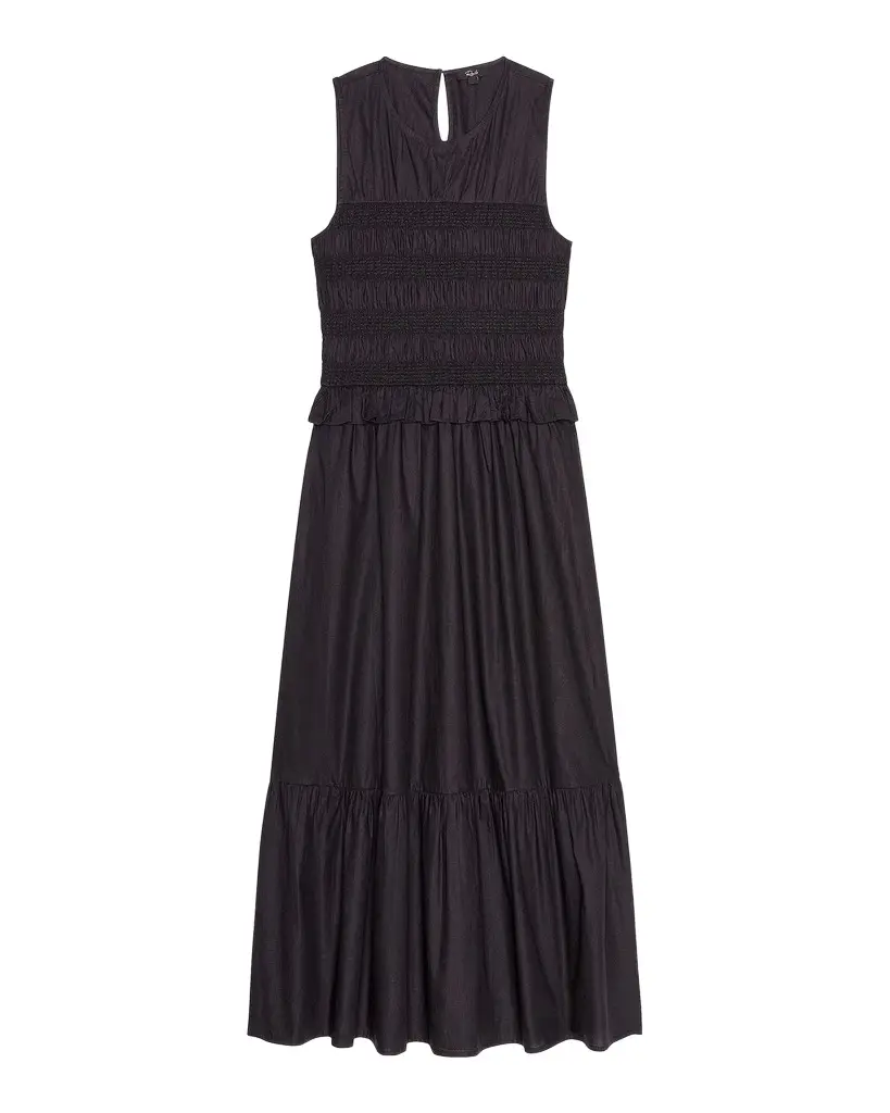 Rialto Cotton Smocked Midi Dress Rialto Cotton Smocked Midi Dress