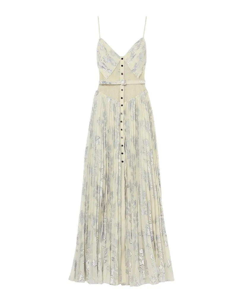 Self-Portrait Polka Dot Satin Midi Shirtdress | Image 1 Self-Portrait Polka Dot Satin Midi Shirtdress | Image 1
