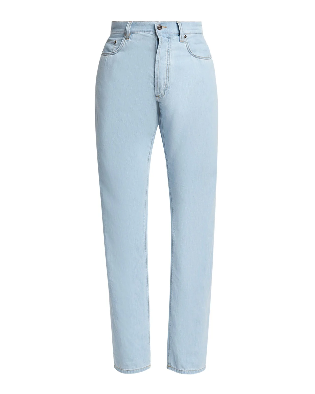 Men's Bleached Denim Straight-Leg Jeans Men's Bleached Denim Straight-Leg Jeans
