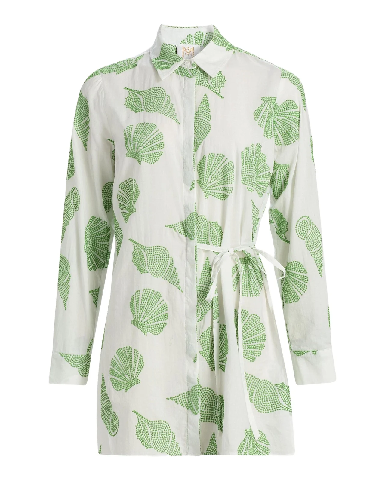 Milly Cleo Embroidered Cotton Cover-Up Mini Dress