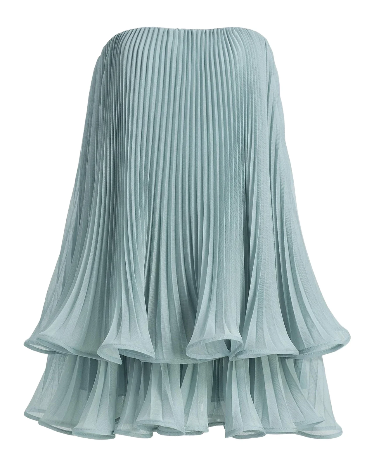 Dalia Pleated Strapless Babydoll Mini Dress Dalia Pleated Strapless Babydoll Mini Dress