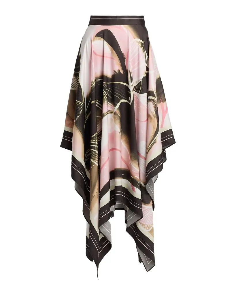 AMUR Letty Printed Scarf Midi Skirt | Image 1 AMUR Letty Printed Scarf Midi Skirt | Image 1