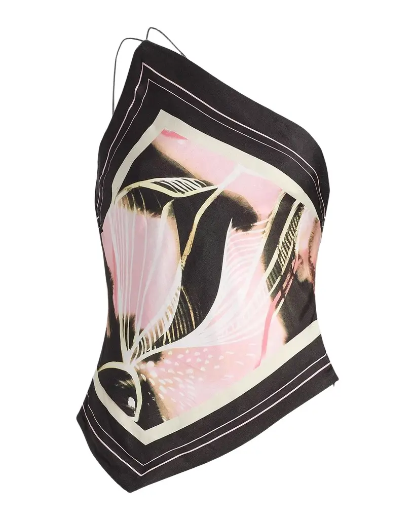 AMUR Lyra Scarf One-Shoulder Top | Image 1 AMUR Lyra Scarf One-Shoulder Top | Image 1