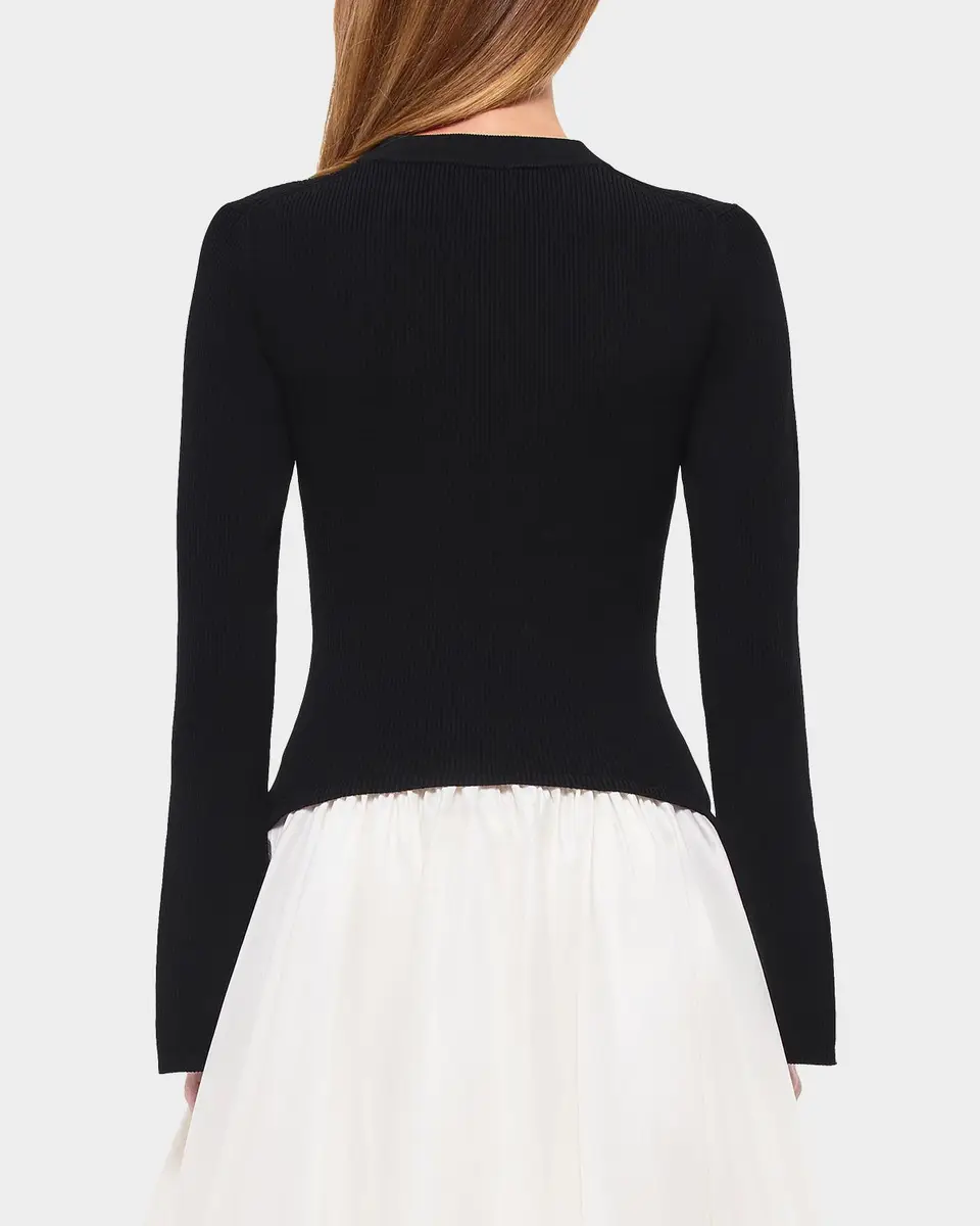 Simkhai Kenlie Long-Sleeve Bubble Midi Dress | Thumbnail 3 Simkhai Kenlie Long-Sleeve Bubble Midi Dress | Thumbnail 3