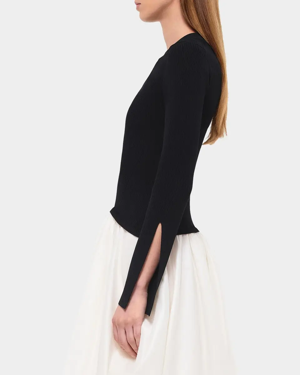 Simkhai Kenlie Long-Sleeve Bubble Midi Dress | Thumbnail 6 Simkhai Kenlie Long-Sleeve Bubble Midi Dress | Thumbnail 6