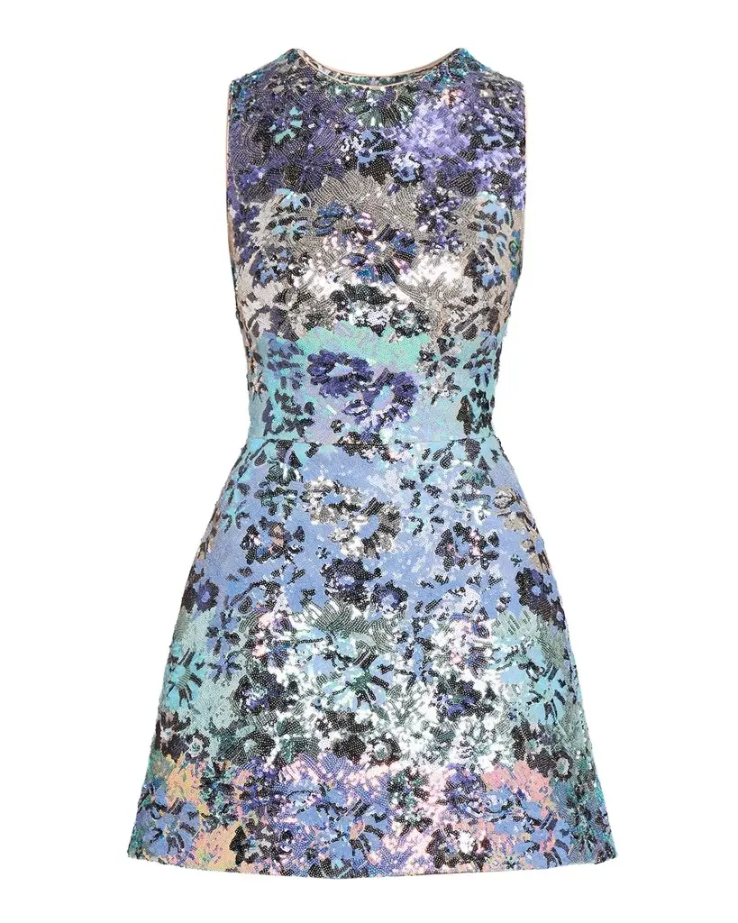 HELSI Daria Ombre Sequin Floral Mini Dress | Image 1 HELSI Daria Ombre Sequin Floral Mini Dress | Image 1