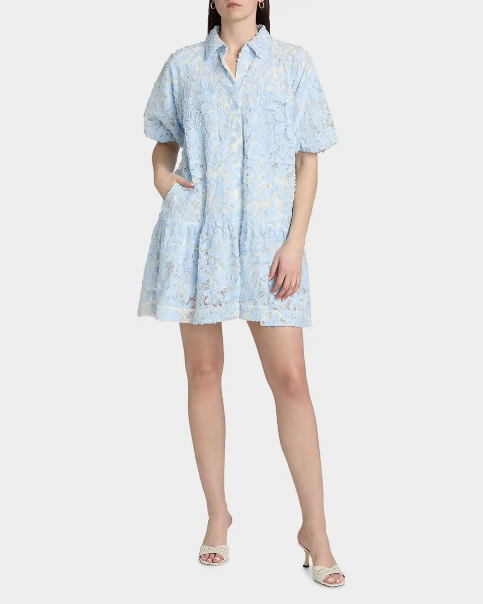 Simkhai Crissy Cotton Lace Mini Dress | Thumbnail 2 Simkhai Crissy Cotton Lace Mini Dress | Thumbnail 2