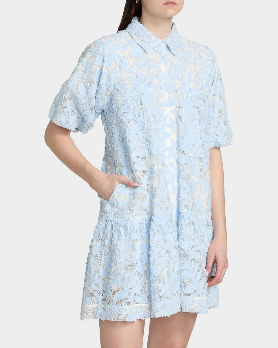Simkhai Crissy Cotton Lace Mini Dress | Thumbnail 4 Simkhai Crissy Cotton Lace Mini Dress | Thumbnail 4