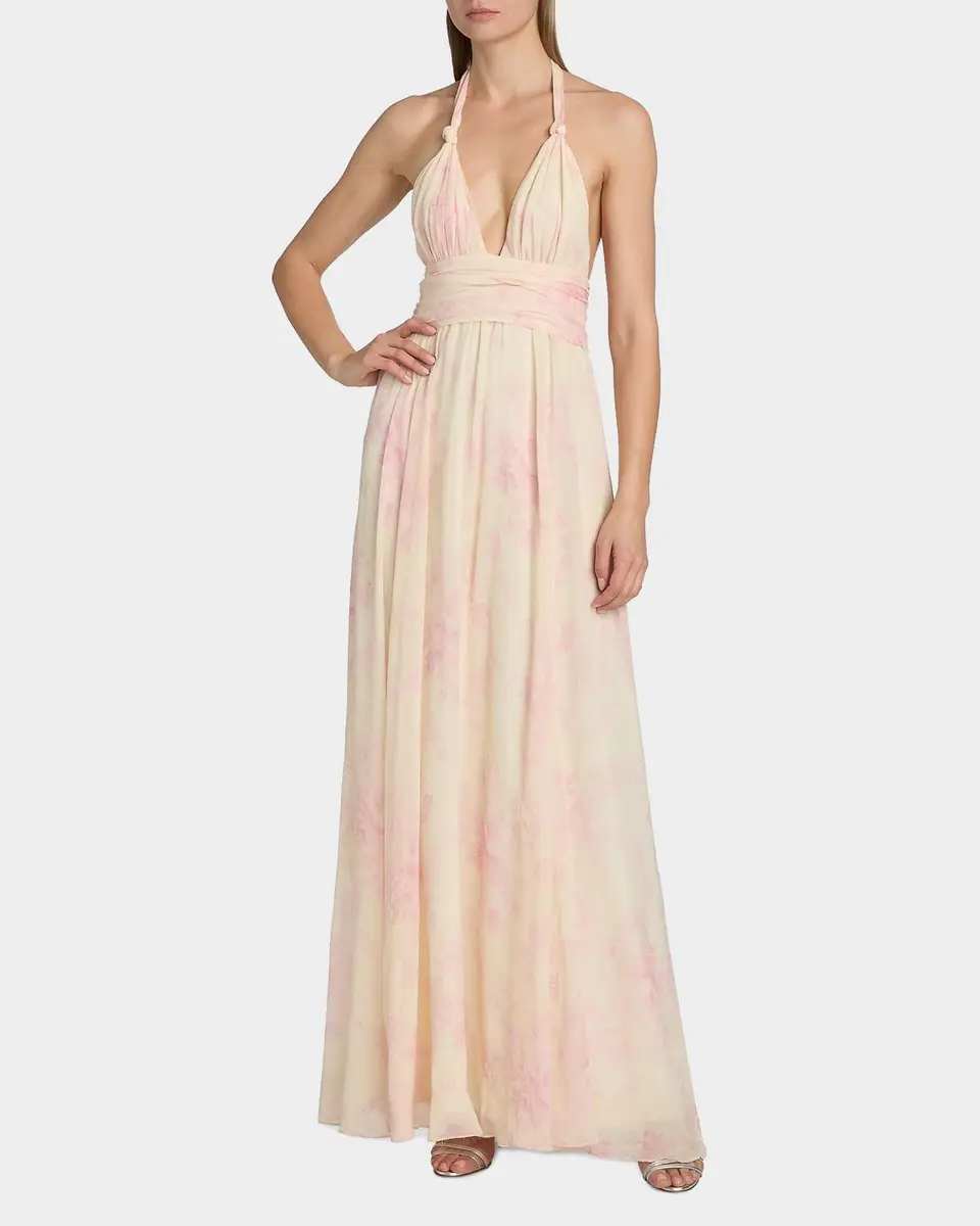 LoveShackFancy Lilah Floral Silk Maxi Dress | Thumbnail 2 LoveShackFancy Lilah Floral Silk Maxi Dress | Thumbnail 2