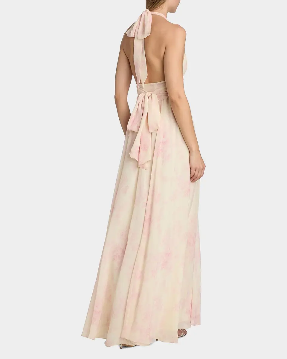 LoveShackFancy Lilah Floral Silk Maxi Dress | Thumbnail 3 LoveShackFancy Lilah Floral Silk Maxi Dress | Thumbnail 3