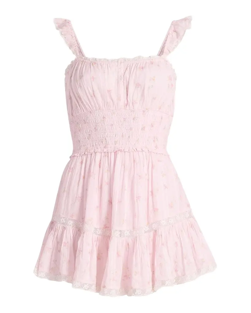 LoveShackFancy Maralina Floral Cotton Minidress | Image 1 LoveShackFancy Maralina Floral Cotton Minidress | Image 1