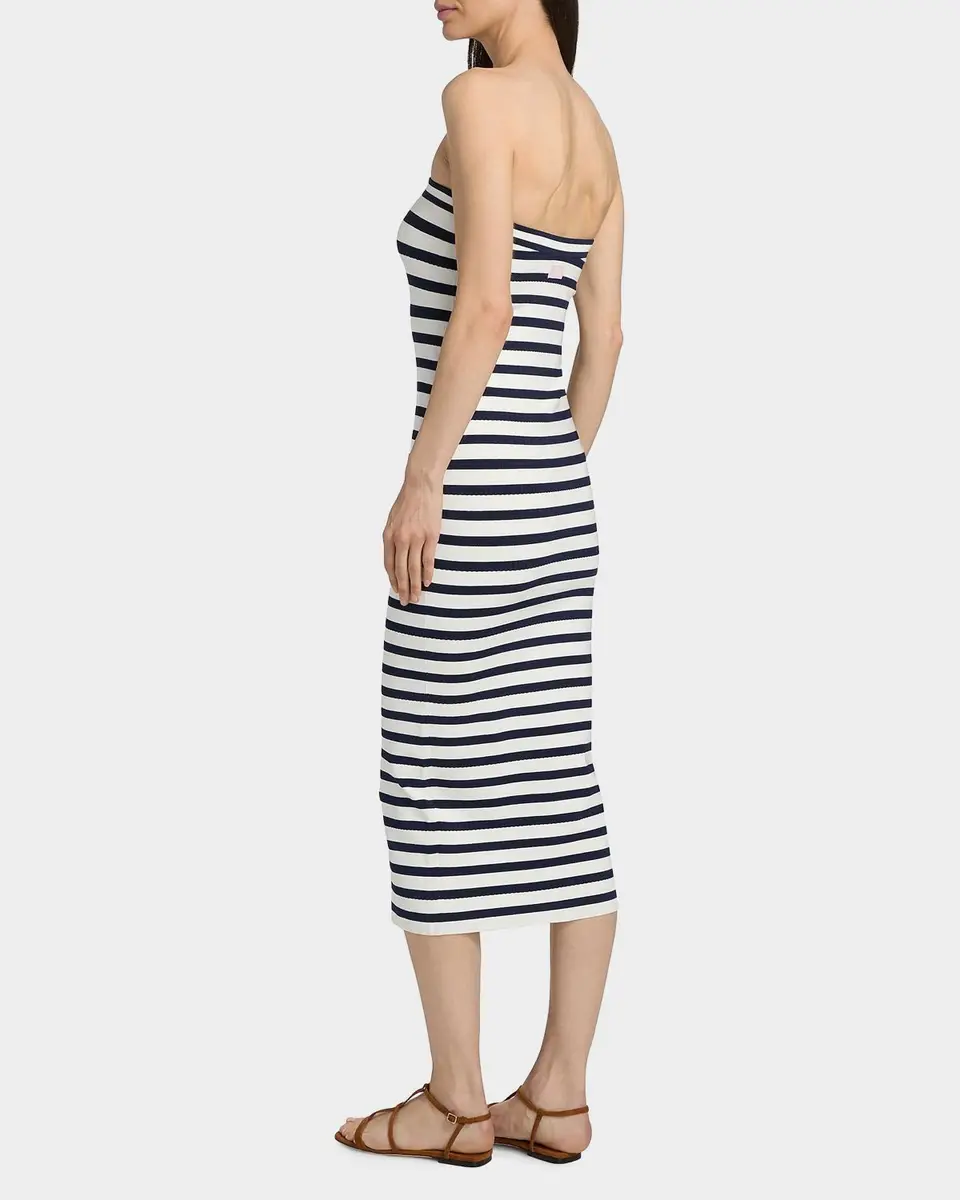 LoveShackFancy Gwynne Striped Strapless Midi Dress | Thumbnail 3 LoveShackFancy Gwynne Striped Strapless Midi Dress | Thumbnail 3
