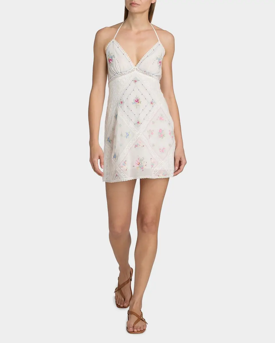 LoveShackFancy Elira Embroidered Cotton Minidress | Thumbnail 2 LoveShackFancy Elira Embroidered Cotton Minidress | Thumbnail 2
