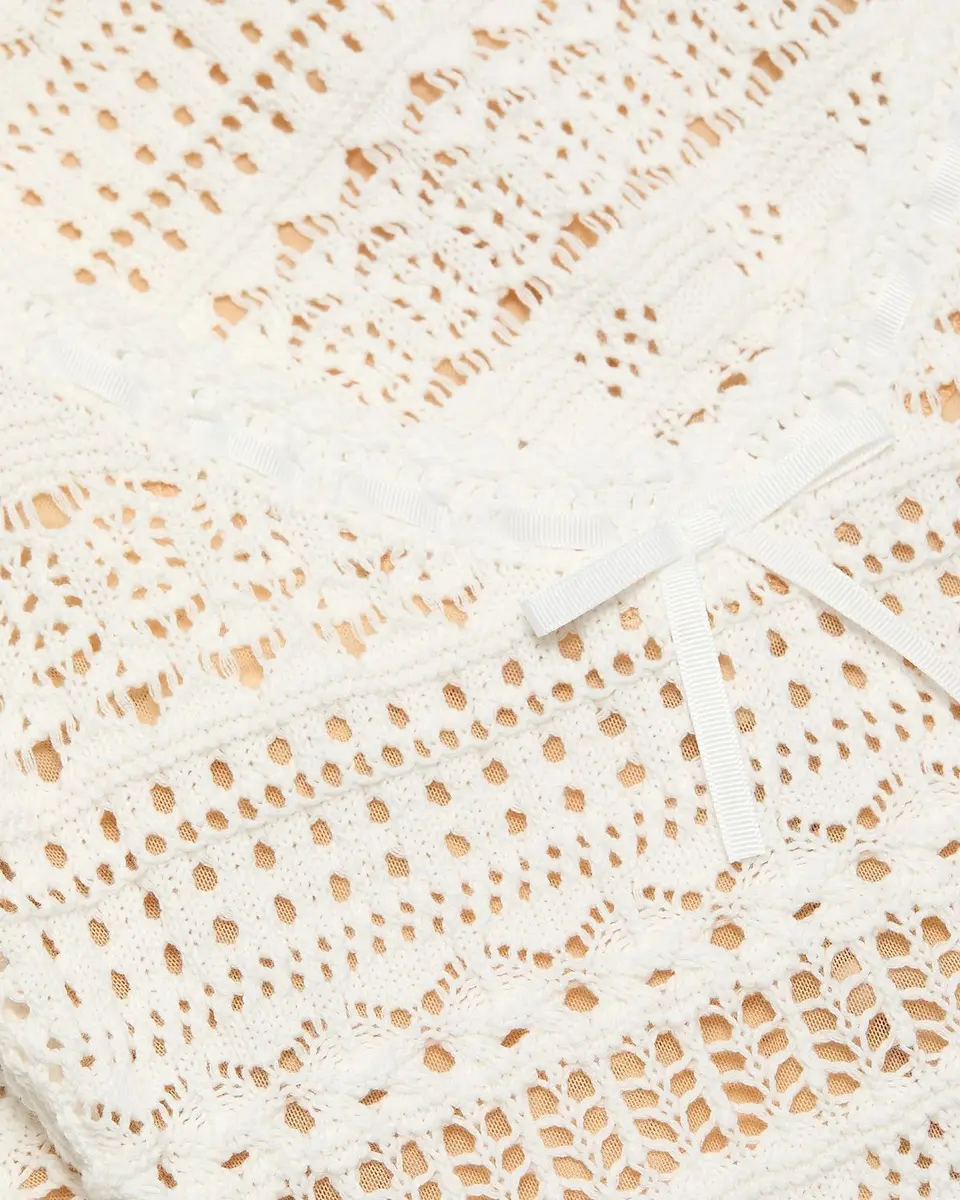 LoveShackFancy Madiya Crochet Cotton Minidress | Thumbnail 6