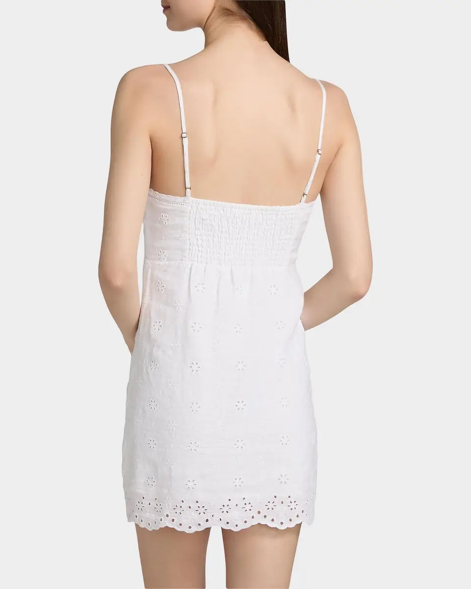 LoveShackFancy Peppy Eyelet Cotton Minidress | Thumbnail 3 LoveShackFancy Peppy Eyelet Cotton Minidress | Thumbnail 3
