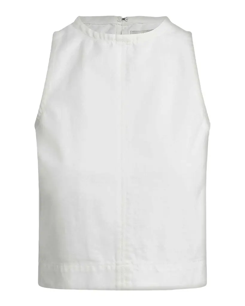 Joe 's Jeans Round Neck Cotton Denim Top | Image 1 Joe 's Jeans Round Neck Cotton Denim Top | Image 1