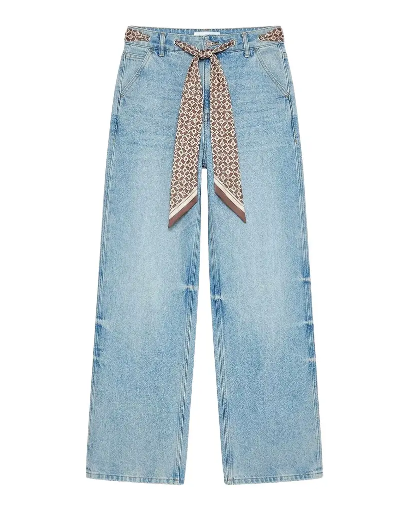 SEROYA Bond Sash Belt Baggy Jeans | Image 1 SEROYA Bond Sash Belt Baggy Jeans | Image 1