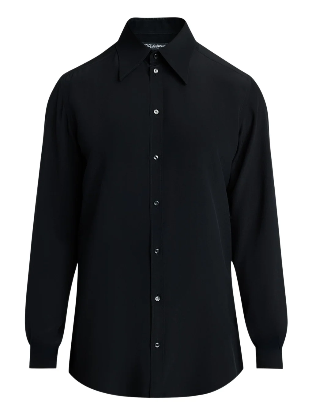 Dolce & Gabbana Men's Point-Collar Silk Button-Down Shirt