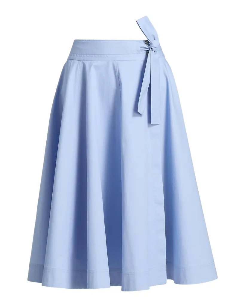 DEREK LAM 10 CROSBY Sage Cotton-Twill Wrap Skirt
