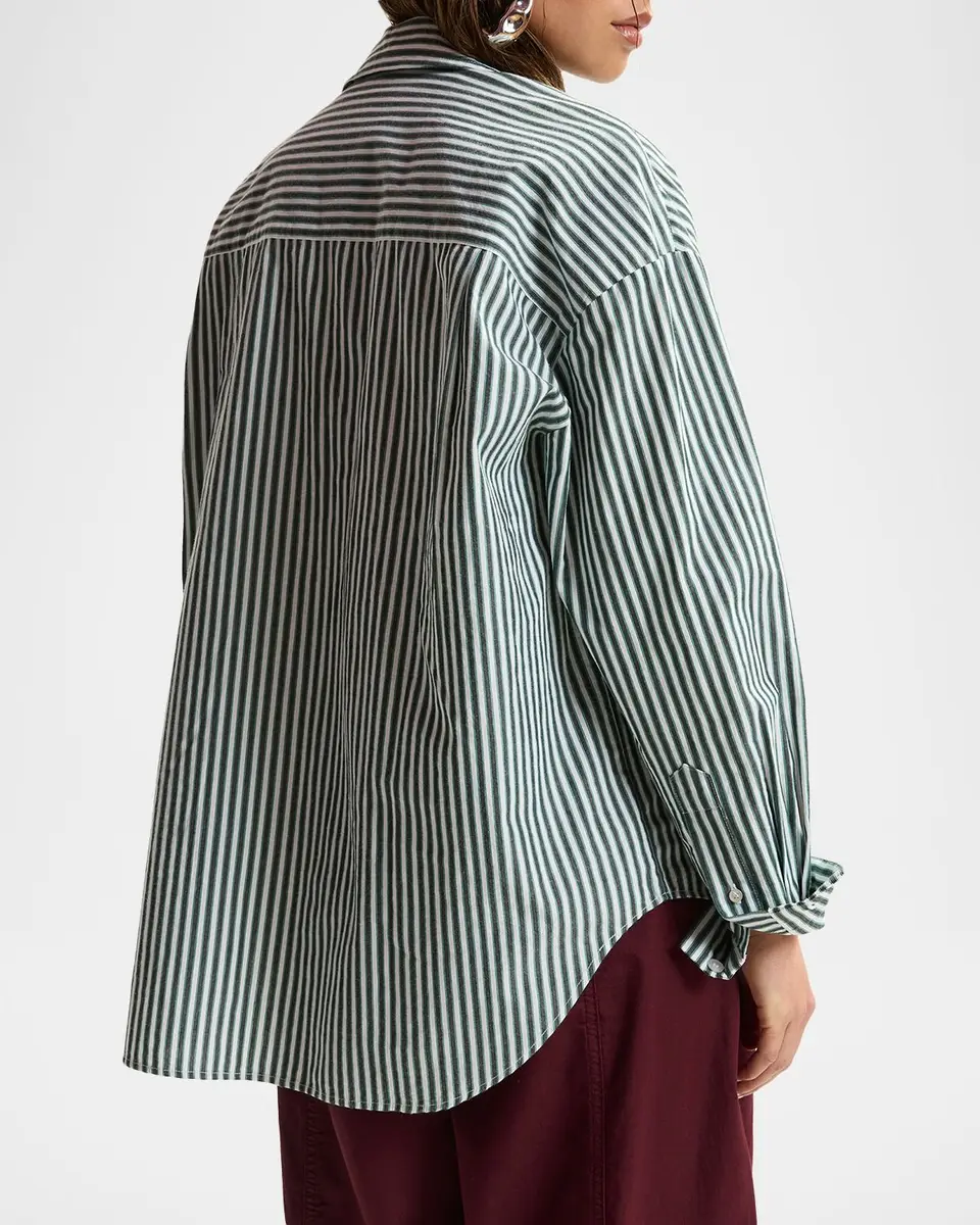 Essentiel Antwerp Kasper Sequined Striped Button-Front Shirt | Thumbnail 3 Essentiel Antwerp Kasper Sequined Striped Button-Front Shirt | Thumbnail 3