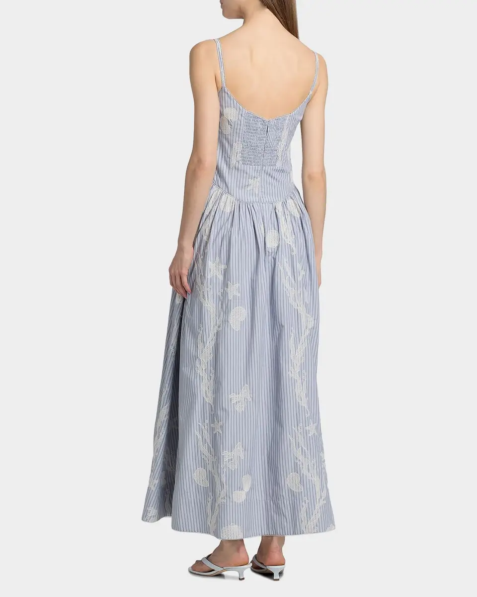 Amur Bronte Embroidered Cotton-Blend Maxi Dress | Thumbnail 3