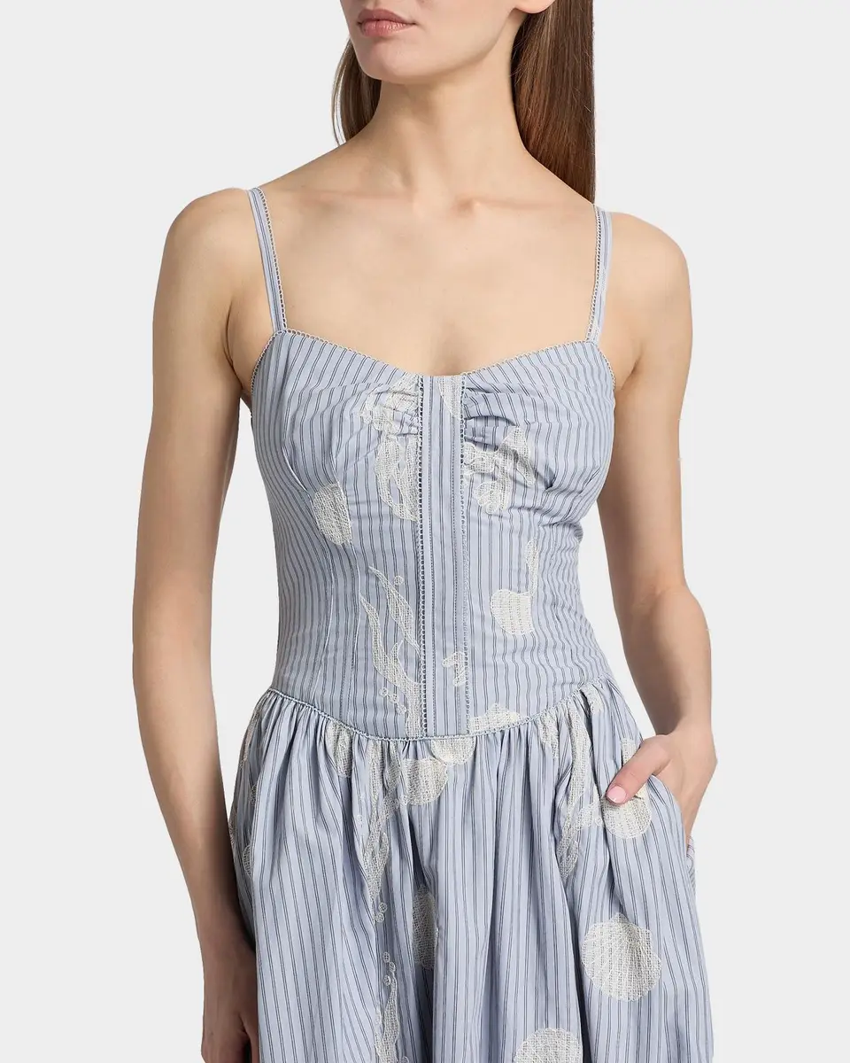 Amur Bronte Embroidered Cotton-Blend Maxi Dress | Thumbnail 5