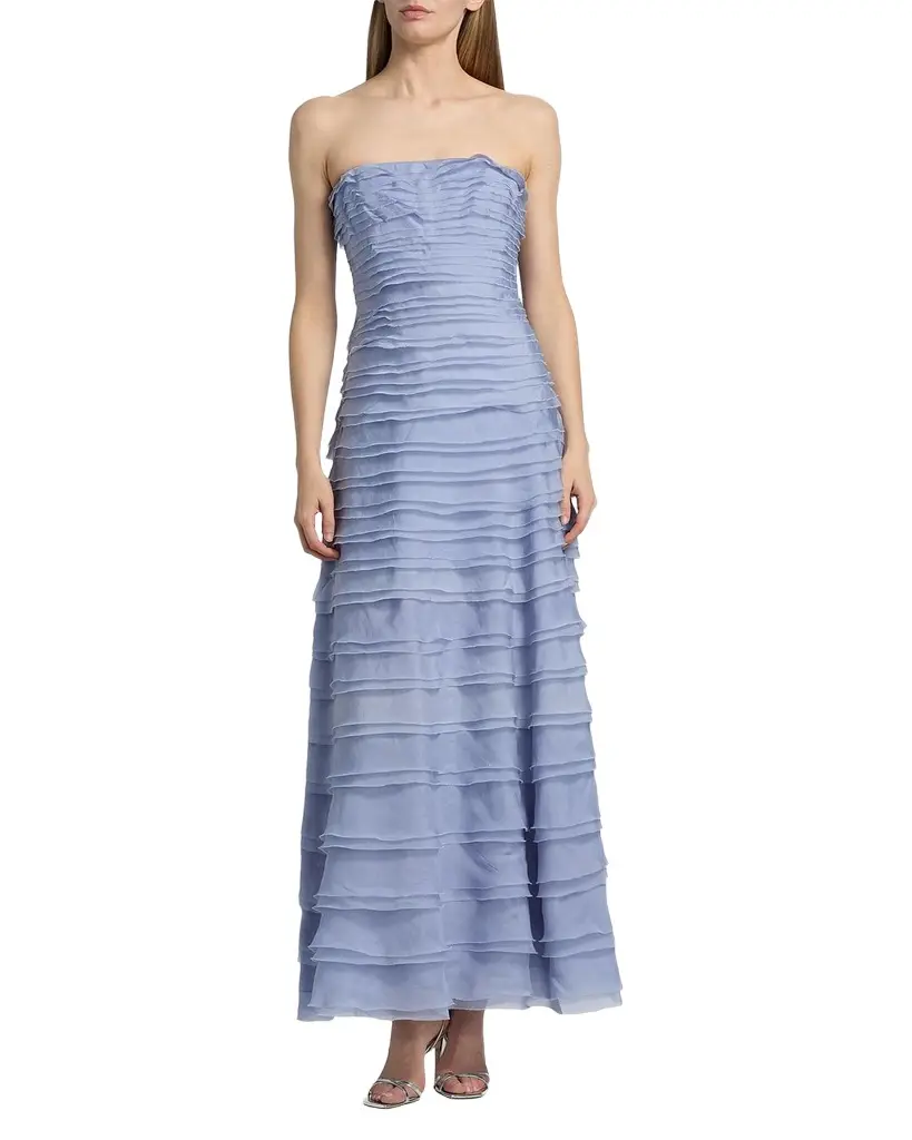 Amur Pepper Strapless Layered Gown | Image 1 Amur Pepper Strapless Layered Gown | Image 1
