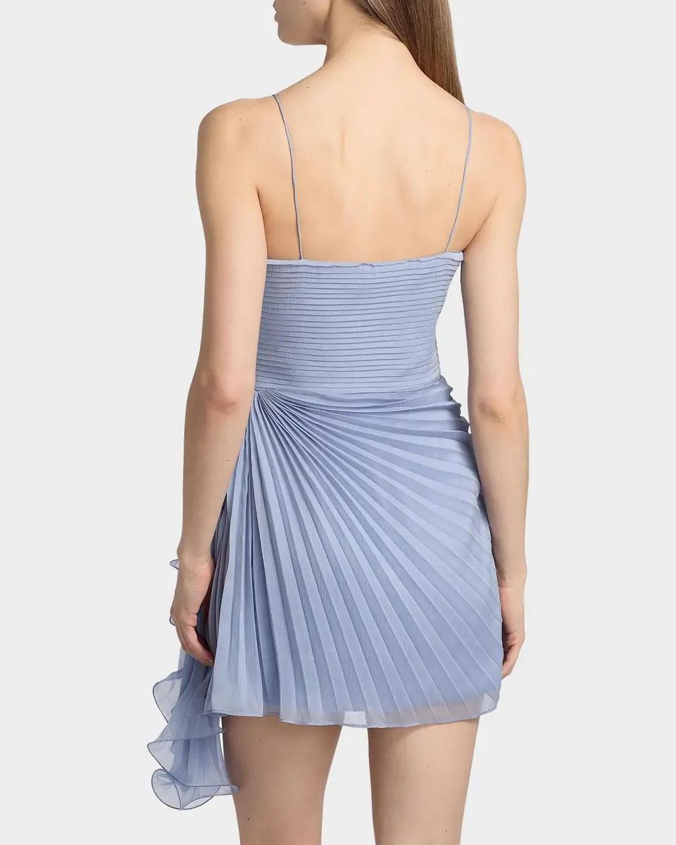 Amur Bentley Pleated Draped Mini Dress | Thumbnail 3 Amur Bentley Pleated Draped Mini Dress | Thumbnail 3