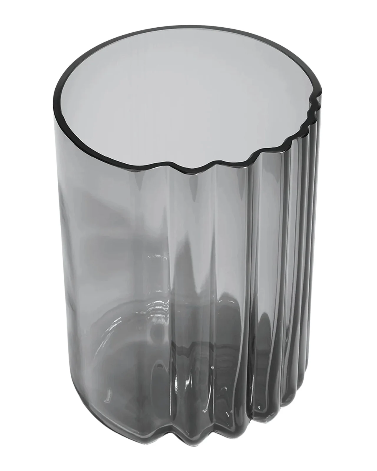Zaha Hadid Design Pulse 8.5" Wide Glass Vase