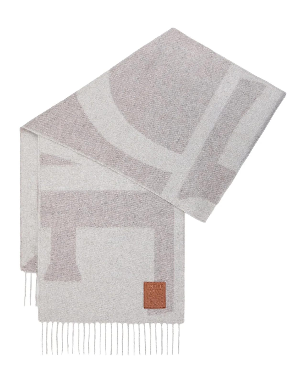 Loewe Logo Jacquard Cashmere Scarf